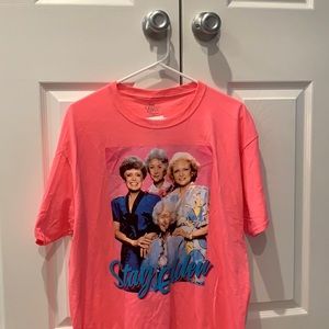 Pink shirt featuring the cast of the Golden Girls